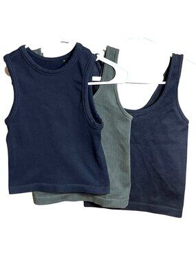 3 Tank Tops Bundle Crop Athletic Muscle Gym Active Sports Train A New Day Wom S